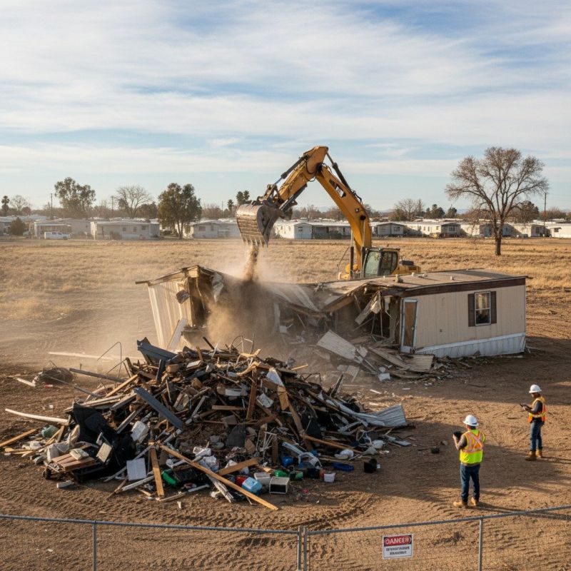 Local Prefabricated House Demolition pros at work